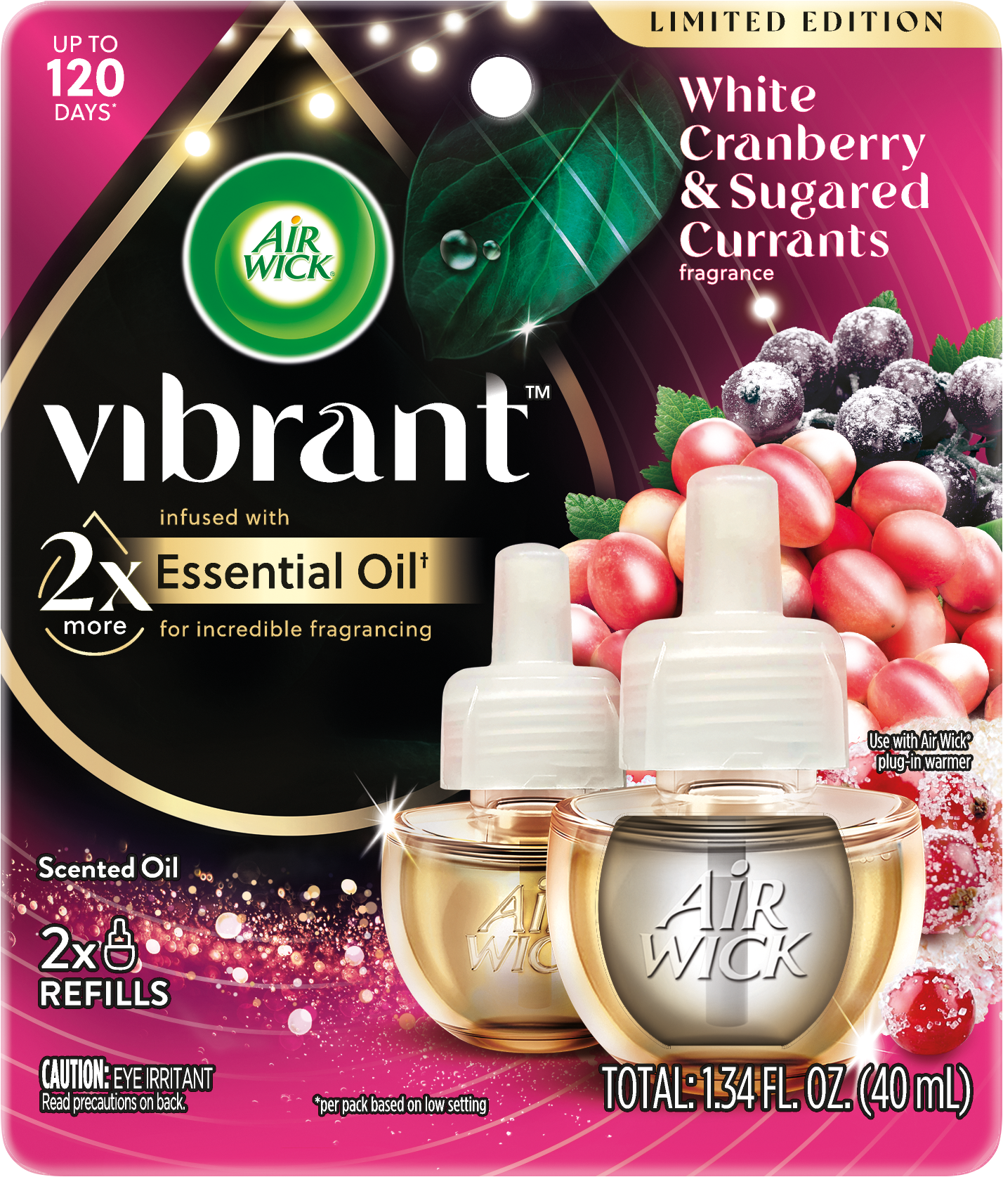 AIR WICK® Scented Oil - White Cranberry & Sugared Currants (Vibrant)
